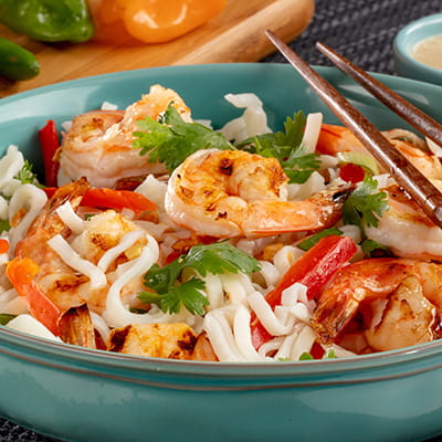 Thai Shrimp With Rice Noodles